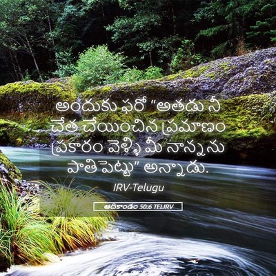 Picture 05 - ఆదికాండం 50:6 TELIRV - అందుకు ఫరో “అతడు - Bible Verse Picture