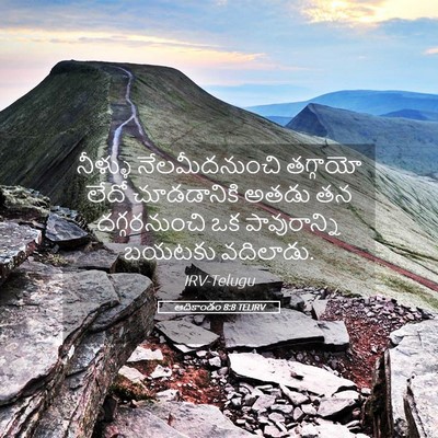 Picture 05 - ఆదికాండం 8:8 TELIRV - నీళ్ళు - Bible Verse Picture