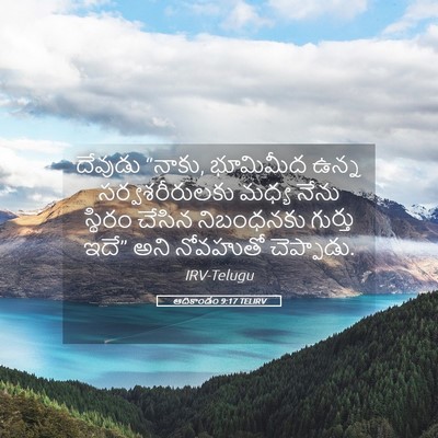 Picture 05 - ఆదికాండం 9:17 TELIRV - దేవుడు “నాకు, - Bible Verse Picture