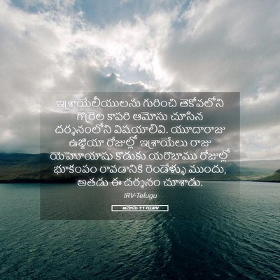 Picture 05 - ఆమోసు 1:1 TELIRV - ఇశ్రాయేలీయులను - Bible Verse Picture
