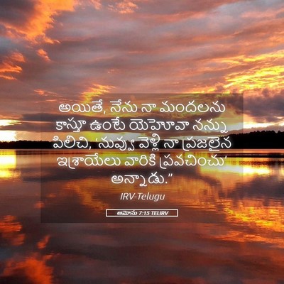 Picture 05 - ఆమోసు 7:15 TELIRV - అయితే, నేను నా - Bible Verse Picture