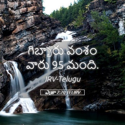 Picture 05 - ఎజ్రా 2:20 TELIRV - గిబ్బారు వంశం - Bible Verse Picture