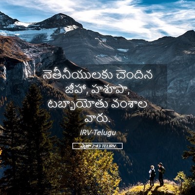 Picture 05 - ఎజ్రా 2:43 TELIRV - నెతీనీయులకు - Bible Verse Picture