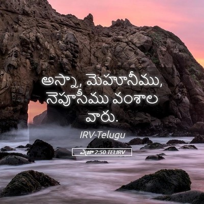 Picture 05 - ఎజ్రా 2:50 TELIRV - అస్నా, మెహూనీము, - Bible Verse Picture