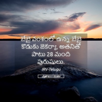 Picture 05 - ఎజ్రా 8:11 TELIRV - బేబై వంశంలో ఉన్న - Bible Verse Picture