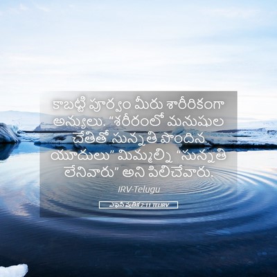 Picture 05 - ఎఫెసీ పత్రిక 2:11 TELIRV - కాబట్టి పూర్వం - Bible Verse Picture