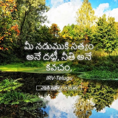 Picture 05 - ఎఫెసీ పత్రిక 6:14 TELIRV - మీ నడుముకి సత్యం - Bible Verse Picture