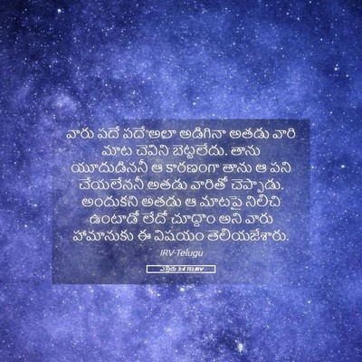 Picture 05 - ఎస్తేరు 3:4 TELIRV - వారు పదే పదే అలా - Bible Verse Picture