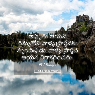 Picture 05 - కీర్తన 102:17 TELIRV - అప్పుడు ఆయన - Bible Verse Picture