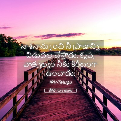 Picture 05 - కీర్తన 103:4 TELIRV - నాశనాన్నుంచి నీ - Bible Verse Picture