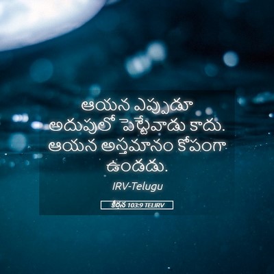 Picture 05 - కీర్తన 103:9 TELIRV - ఆయన ఎప్పుడూ - Bible Verse Picture