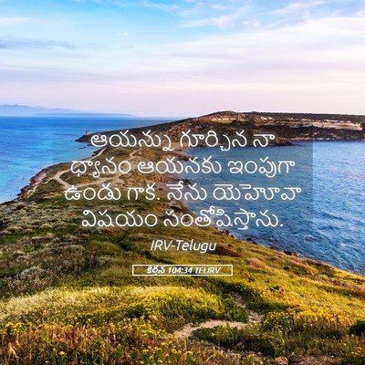Picture 05 - కీర్తన 104:34 TELIRV - ఆయన్ను గూర్చిన నా - Bible Verse Picture
