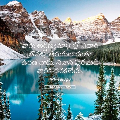 Picture 05 - కీర్తన 107:4 TELIRV - వారు - Bible Verse Picture