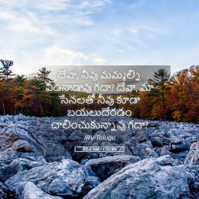 Picture 05 - కీర్తన 108:11 TELIRV - దేవా, నీవు - Bible Verse Picture