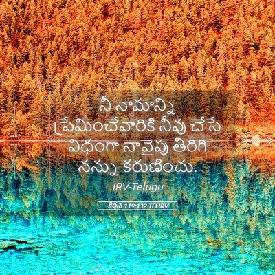 Picture 05 - కీర్తన 119:132 TELIRV - నీ నామాన్ని - Bible Verse Picture