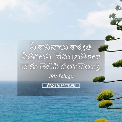 Picture 05 - కీర్తన 119:144 TELIRV - నీ శాసనాలు శాశ్వత - Bible Verse Picture
