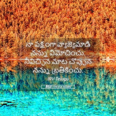 Picture 05 - కీర్తన 119:154 TELIRV - నా పక్షంగా - Bible Verse Picture