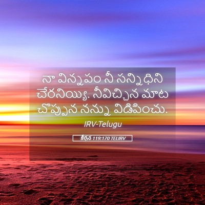 Picture 05 - కీర్తన 119:170 TELIRV - నా విన్నపం నీ - Bible Verse Picture