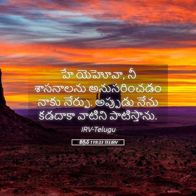 Picture 05 - కీర్తన 119:33 TELIRV - హే యెహోవా, నీ - Bible Verse Picture