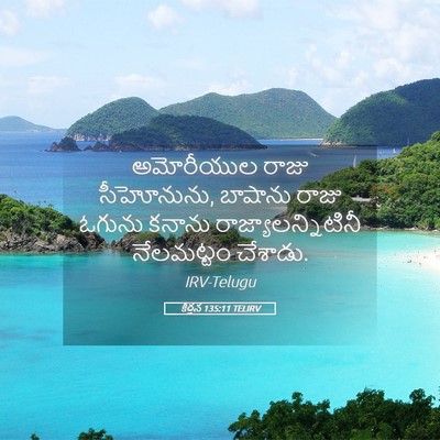Picture 05 - కీర్తన 135:11 TELIRV - అమోరీయుల రాజు - Bible Verse Picture