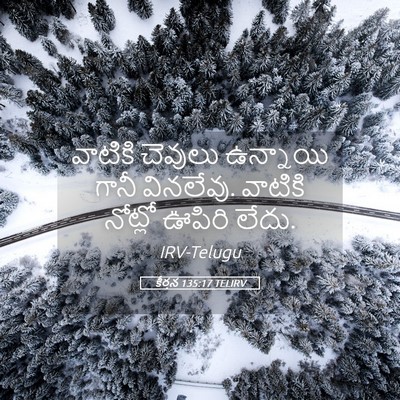 Picture 05 - కీర్తన 135:17 TELIRV - వాటికి చెవులు - Bible Verse Picture