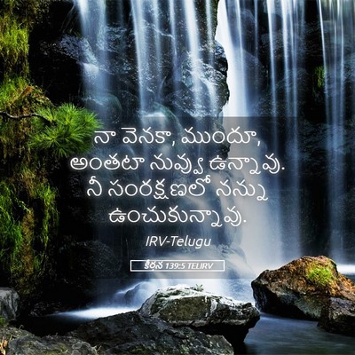 Picture 05 - కీర్తన 139:5 TELIRV - నా వెనకా, ముందూ, - Bible Verse Picture