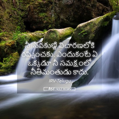 Picture 05 - కీర్తన 143:2 TELIRV - నీ సేవకుణ్ణి - Bible Verse Picture