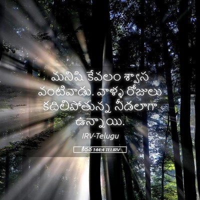 Picture 05 - కీర్తన 144:4 TELIRV - మనిషి కేవలం శ్వాస - Bible Verse Picture