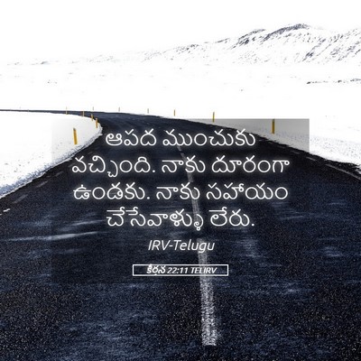 Picture 05 - కీర్తన 22:11 TELIRV - ఆపద ముంచుకు - Bible Verse Picture