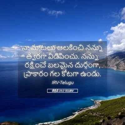 Picture 05 - కీర్తన 31:2 TELIRV - నా మాటలు ఆలకించి - Bible Verse Picture