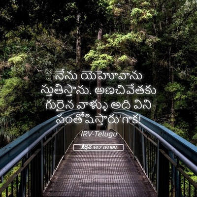 Picture 05 - కీర్తన 34:2 TELIRV - నేను యెహోవాను - Bible Verse Picture