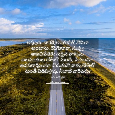 Picture 05 - కీర్తన 35:10 TELIRV - అప్పుడు నా శక్తి - Bible Verse Picture