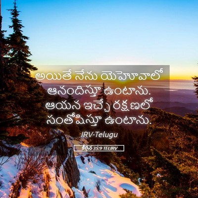 Picture 05 - కీర్తన 35:9 TELIRV - అయితే నేను - Bible Verse Picture