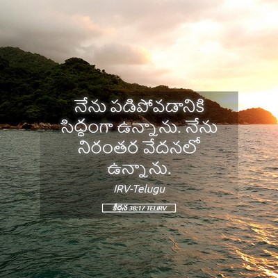 Picture 05 - కీర్తన 38:17 TELIRV - నేను పడిపోవడానికి - Bible Verse Picture