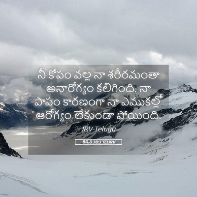 Picture 05 - కీర్తన 38:3 TELIRV - నీ కోపం వల్ల నా - Bible Verse Picture