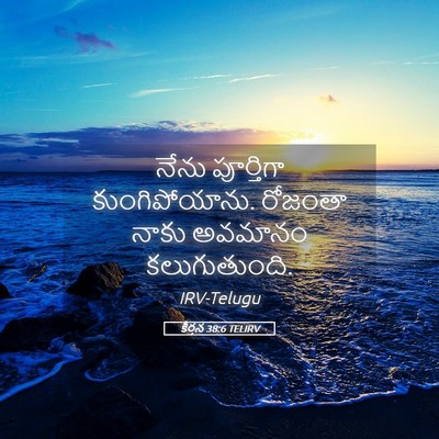 Picture 05 - కీర్తన 38:6 TELIRV - నేను పూర్తిగా - Bible Verse Picture