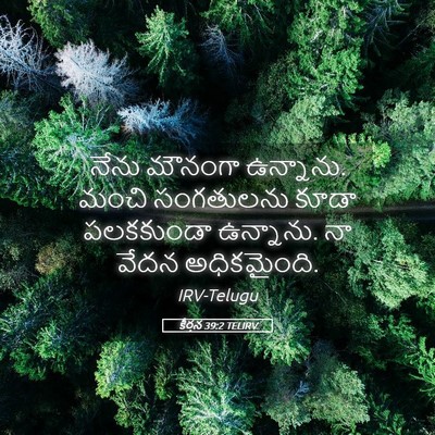 Picture 05 - కీర్తన 39:2 TELIRV - నేను మౌనంగా - Bible Verse Picture