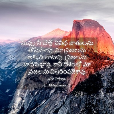 Picture 05 - కీర్తన 44:2 TELIRV - నువ్వు నీ చేత్తో - Bible Verse Picture