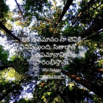 Picture 05 - కీర్తన 49:4 TELIRV - ఒక ఉపమానం నా - Bible Verse Picture