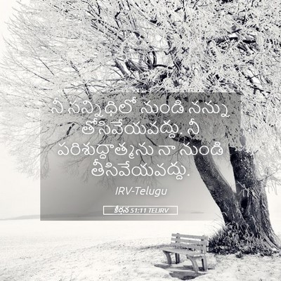 Picture 05 - కీర్తన 51:11 TELIRV - నీ సన్నిధిలో - Bible Verse Picture