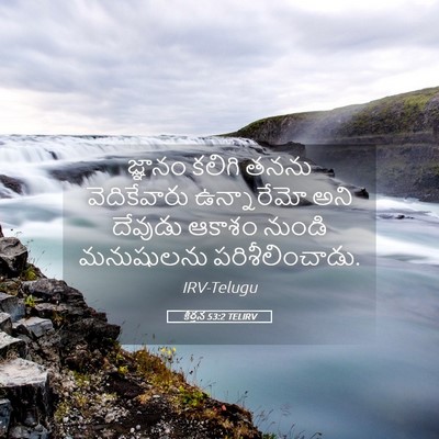 Picture 05 - కీర్తన 53:2 TELIRV - జ్ఞానం కలిగి తనను - Bible Verse Picture