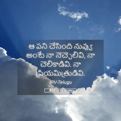 Picture 05 - కీర్తన 55:13 TELIRV - ఆ పని చేసింది - Bible Verse Picture