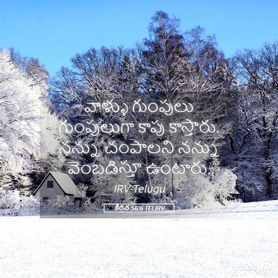Picture 05 - కీర్తన 56:6 TELIRV - వాళ్ళు గుంపులు - Bible Verse Picture