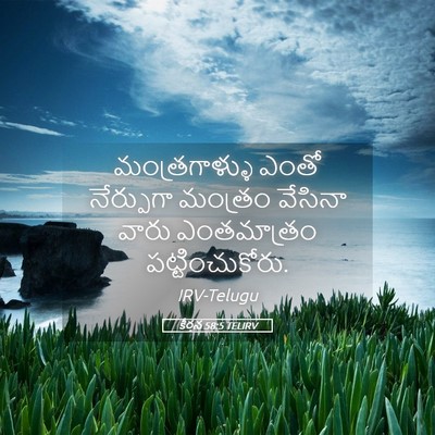 Picture 05 - కీర్తన 58:5 TELIRV - మంత్రగాళ్ళు ఎంతో - Bible Verse Picture