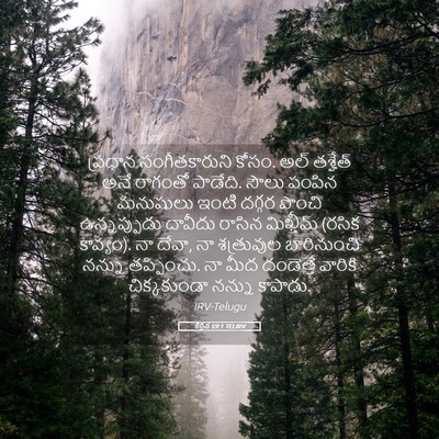Picture 05 - కీర్తన 59:1 TELIRV - ప్రధాన - Bible Verse Picture