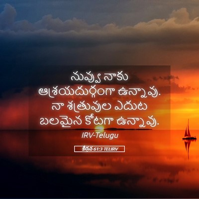 Picture 05 - కీర్తన 61:3 TELIRV - నువ్వు నాకు - Bible Verse Picture