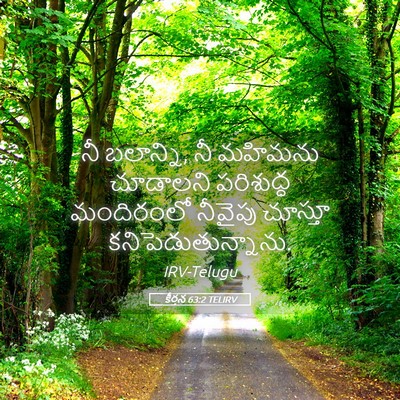 Picture 05 - కీర్తన 63:2 TELIRV - నీ బలాన్ని, నీ - Bible Verse Picture