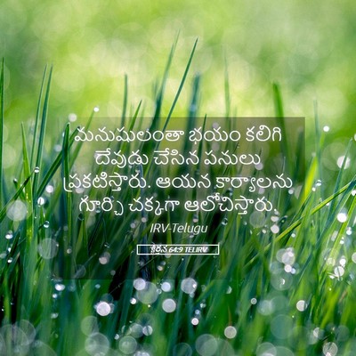 Picture 05 - కీర్తన 64:9 TELIRV - మనుషులంతా భయం - Bible Verse Picture