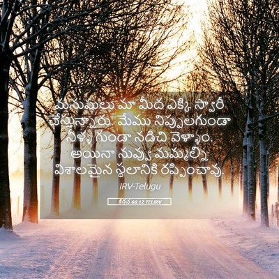 Picture 05 - కీర్తన 66:12 TELIRV - మనుషులు మా మీద - Bible Verse Picture