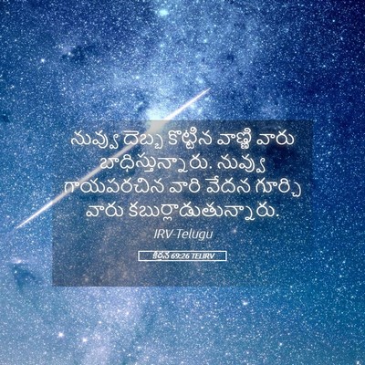 Picture 05 - కీర్తన 69:26 TELIRV - నువ్వు దెబ్బ - Bible Verse Picture